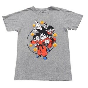 Dragon Ball Z Toei Animation Graphic Tee Mens Small Gray Goku Z Fighters Anime